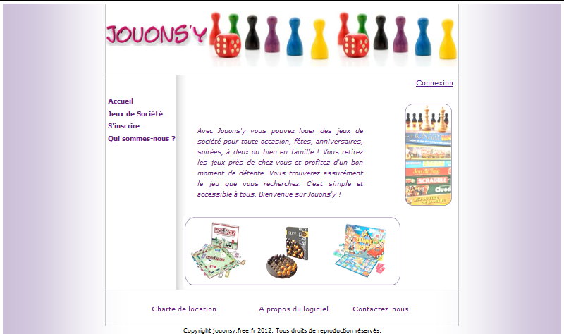 page d'accueil